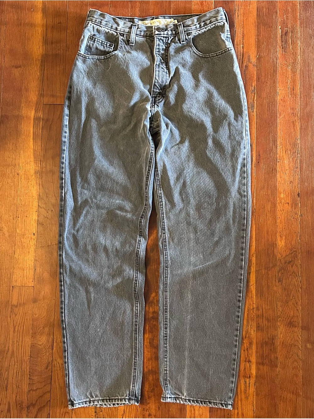 Vintage ‘90s Abercrombie and Fitch A&F USA Straight Leg Faded Black Jeans 30x30